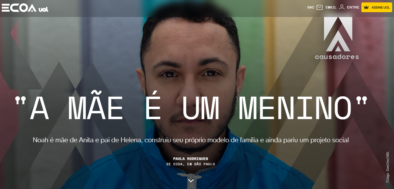 A mãe é um menino